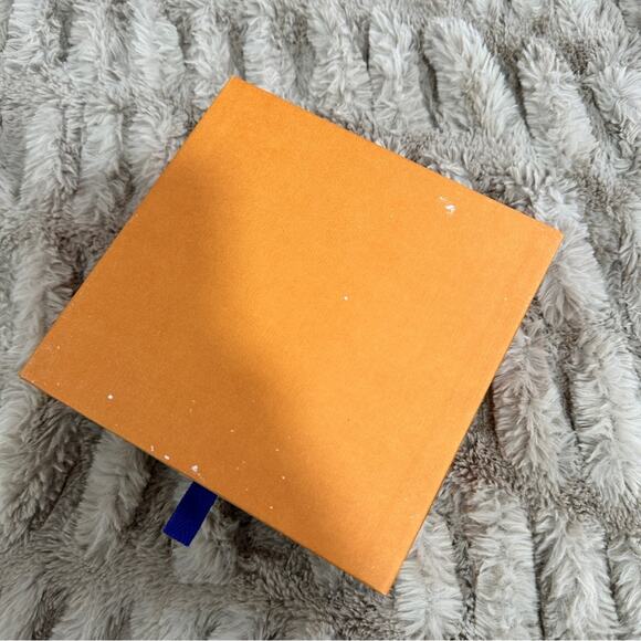 Louis Vuitton Orange Square Shaped Luxury Storage Or Gifting Boxes Lot Of 2 - Picture 10 of 11